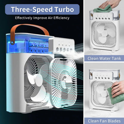 Mini Ventilateur Multifonctionnel avec Réservoir d’Eau
