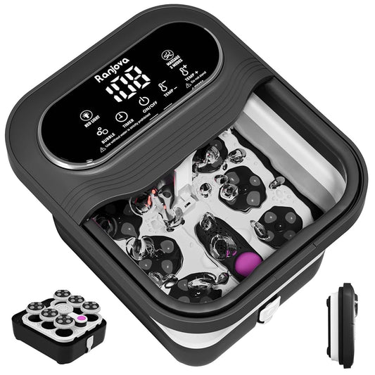 Spa de pieds électrique rotatif pliable
