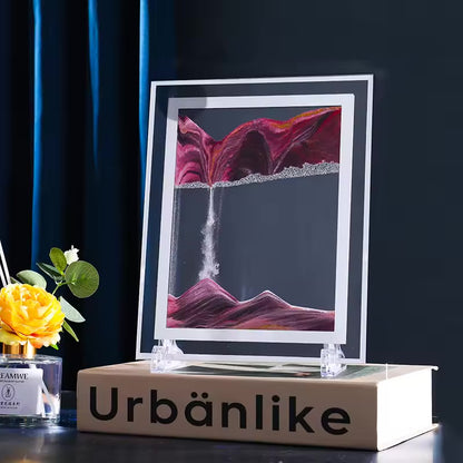 Cadre Déco Sablier 3D – Moving Sand Art Anti-Stress