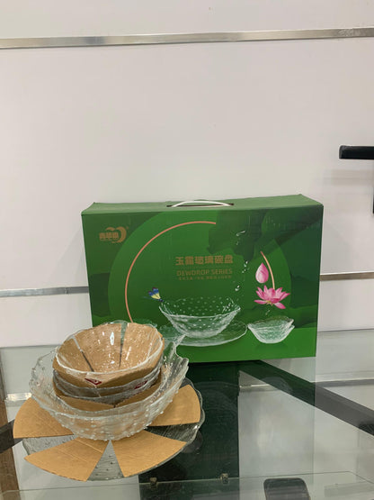 Service de Bols en Verre – Série Dewdrop