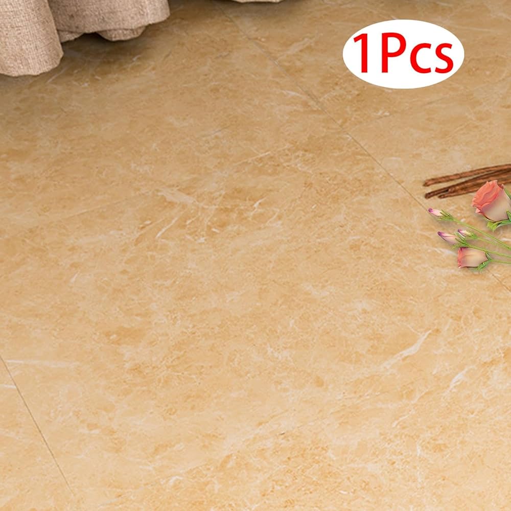 Revêtement de sol adhésif en vinyle PVC (effet marbre ou bois)