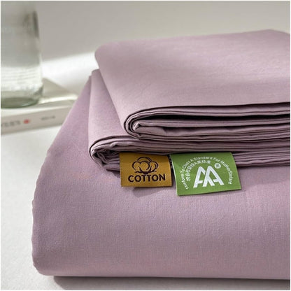 Drap plat 100 % coton lavé