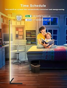 Lampadaire d'angle LED