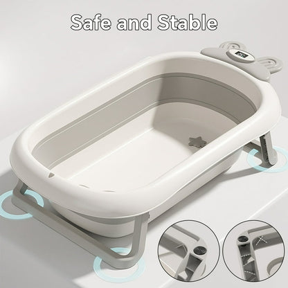 Baignoire bébé pliable et agrandie pour nourrissons et jeunes enfants