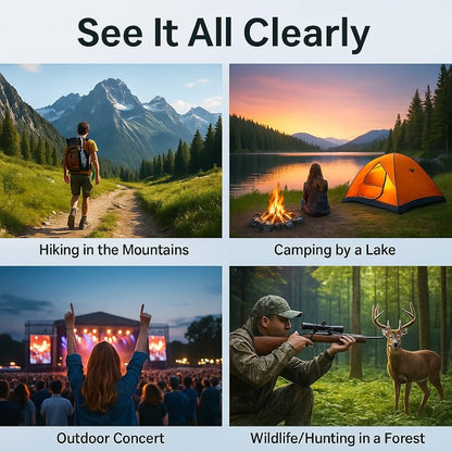 Jumelles 12x32, noires