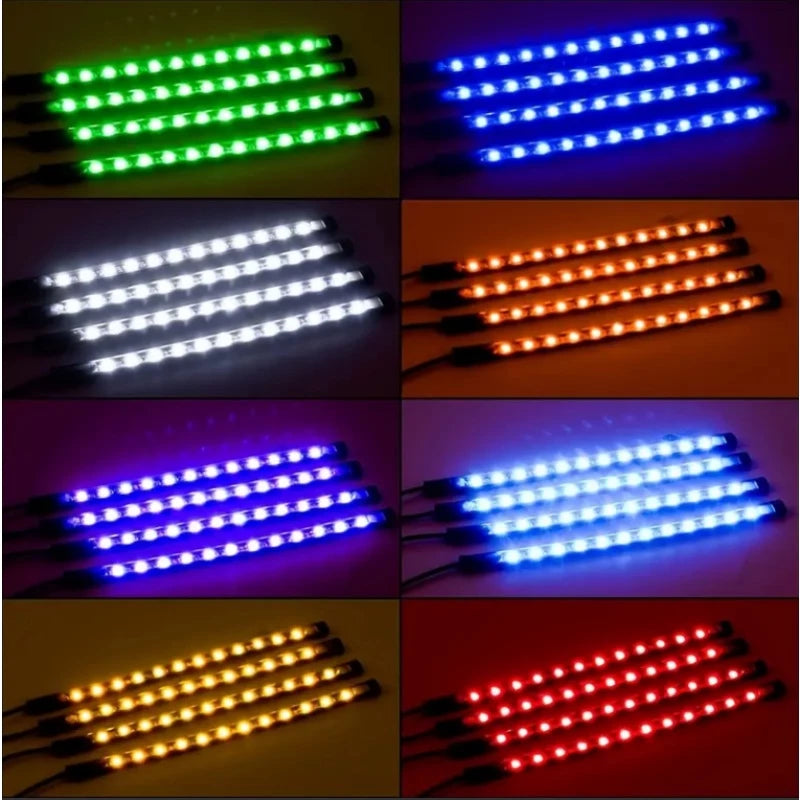 Kit LED Ambiance Voiture – Contrôle App + Télécommande