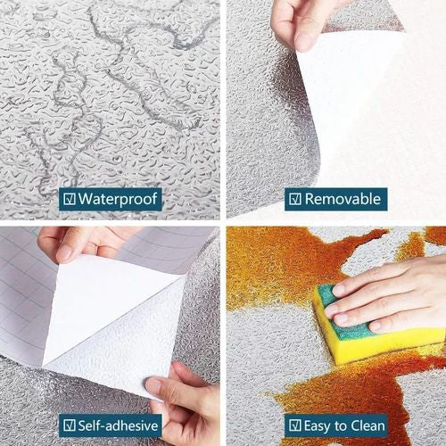 Papier Peint Aluminium Argenté