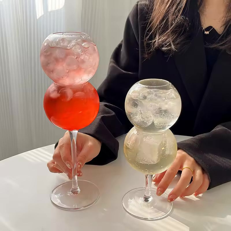 Verre créatif à bulles