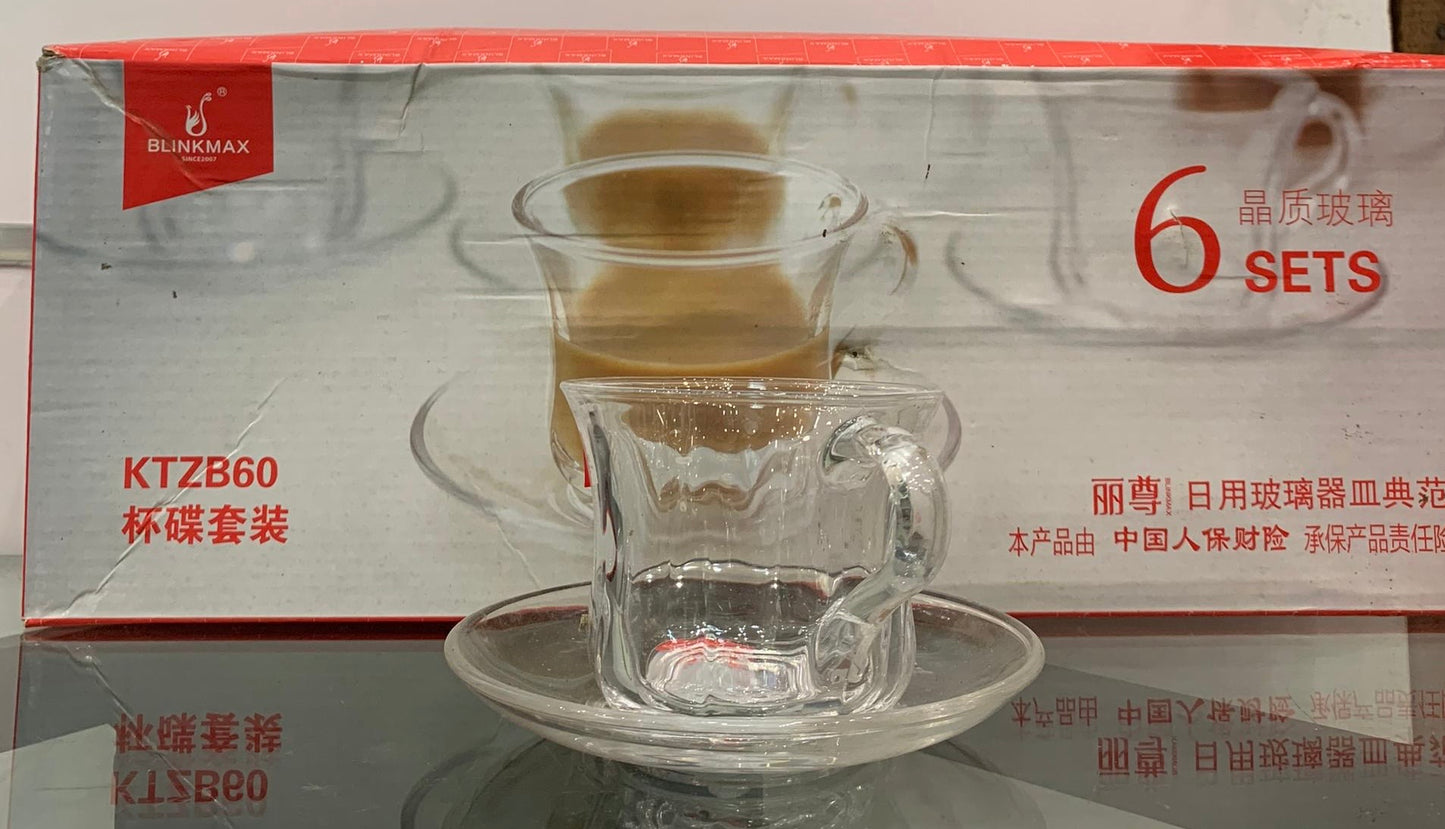 Set de Tasses à Thé en Verre Blinkmax – 6 Pièces