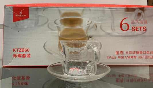 Set de Tasses à Thé en Verre Blinkmax – 6 Pièces