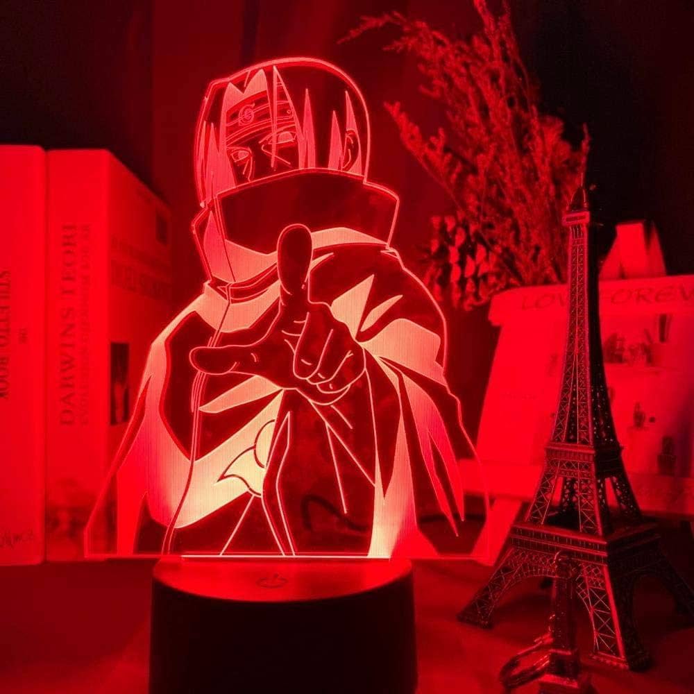 Lampe à illusion 3D - Figurine Naruto Itachi Uchiha