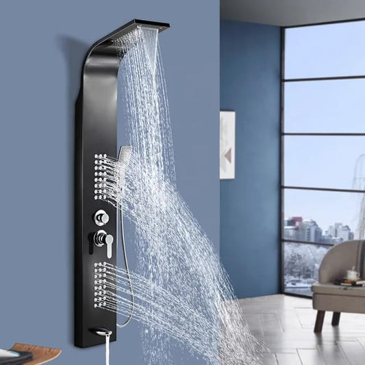 Colonne de Douche Multifonction en Acier Inoxydable