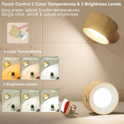 Lampes murales LED avec batterie rechargeable