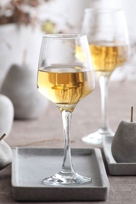 Verre à eau sur pied Lav lal 6 pièces verre à eau boisson gazeuse 330 cc lal569