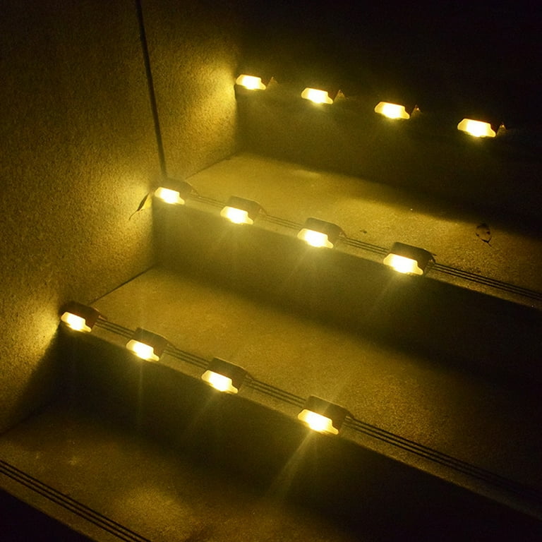 Éclairage solaire d'extérieur pour terrasse – Lot de 4 lampes