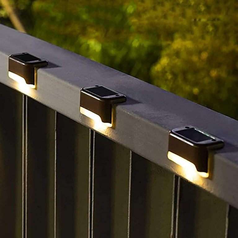 Éclairage solaire d'extérieur pour terrasse – Lot de 4 lampes