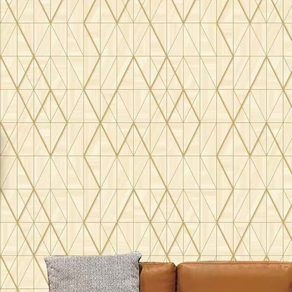 Papier Peint treillis jaune