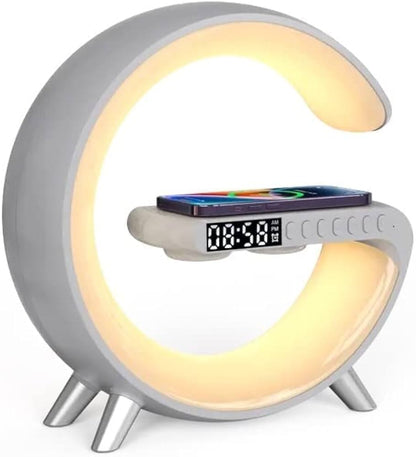 Lampe intelligente en forme de G avec chargeur sans fil