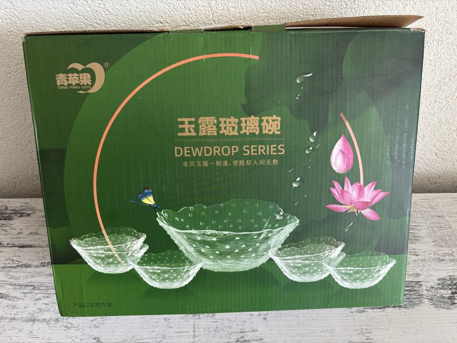 Service de Bols en Verre – Série Dewdrop