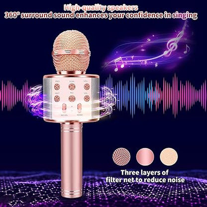 Microphone de karaoké aux couleurs assorties