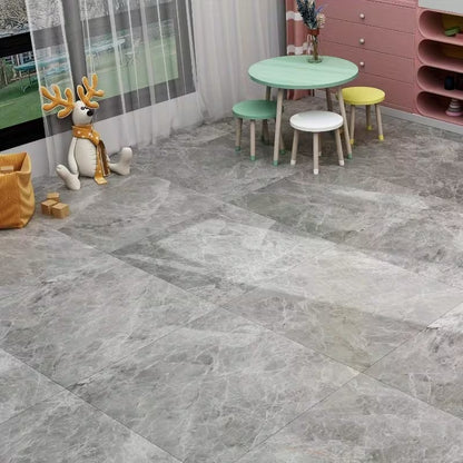 panneaux Sol étanches à motif marbre gris