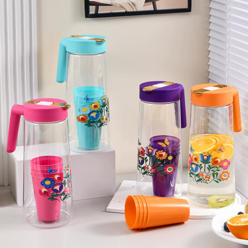 Carafe + 4 Gobelets – Plastique Premium