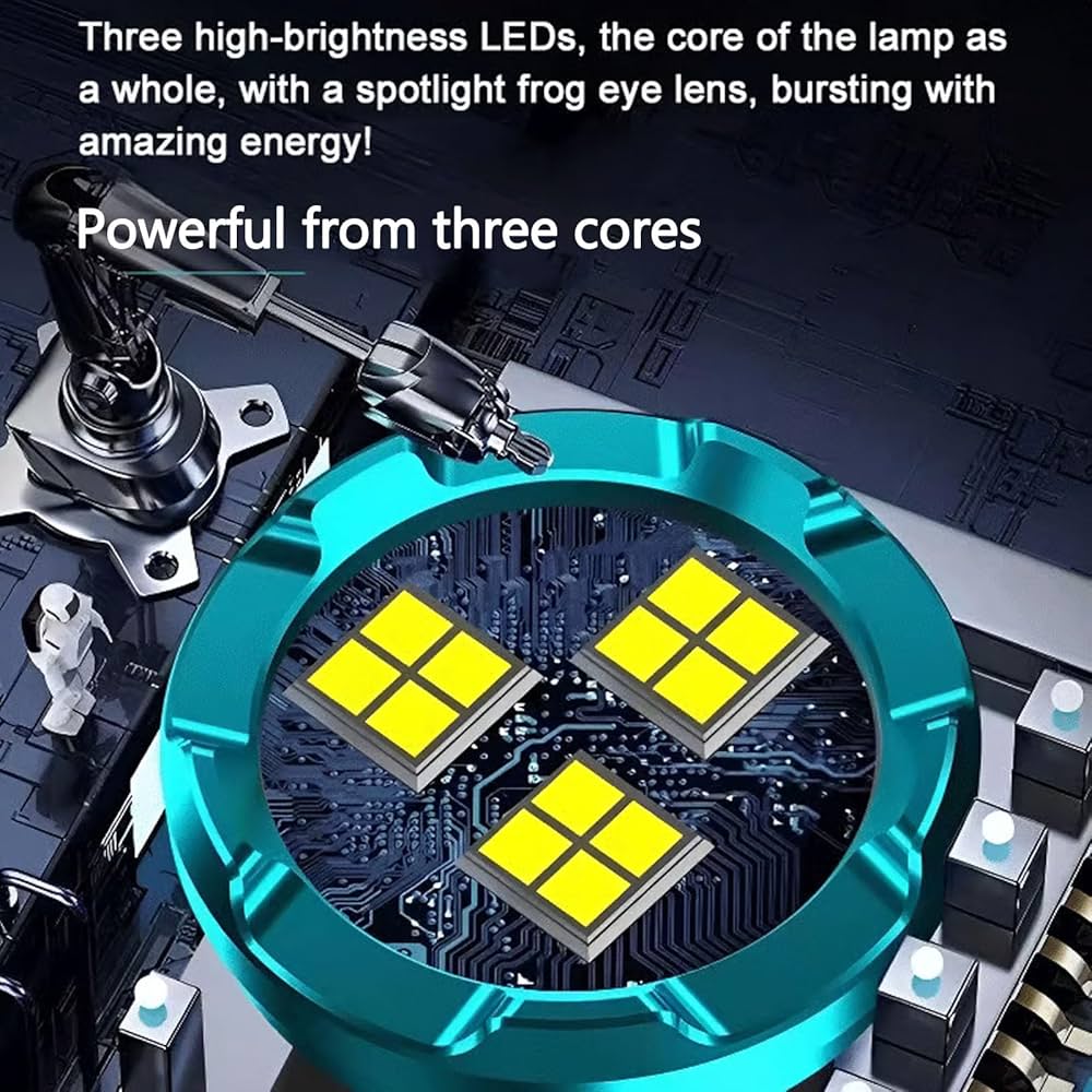 Mini lampe de poche allemande à trois yeux