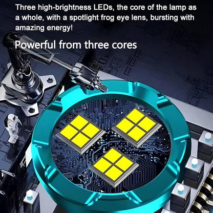 Mini lampe de poche allemande à trois yeux