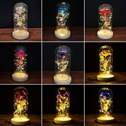 Roses en verre