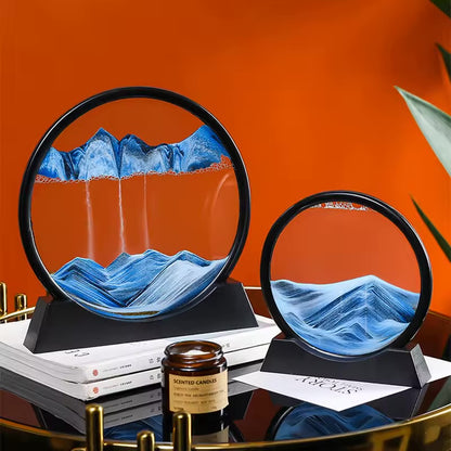 Cadre Déco Sablier 3D – Moving Sand Art Anti-Stress