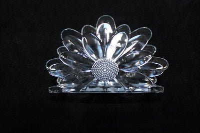 Porte-serviettes transparent en forme de fleur pour toutes les occasions