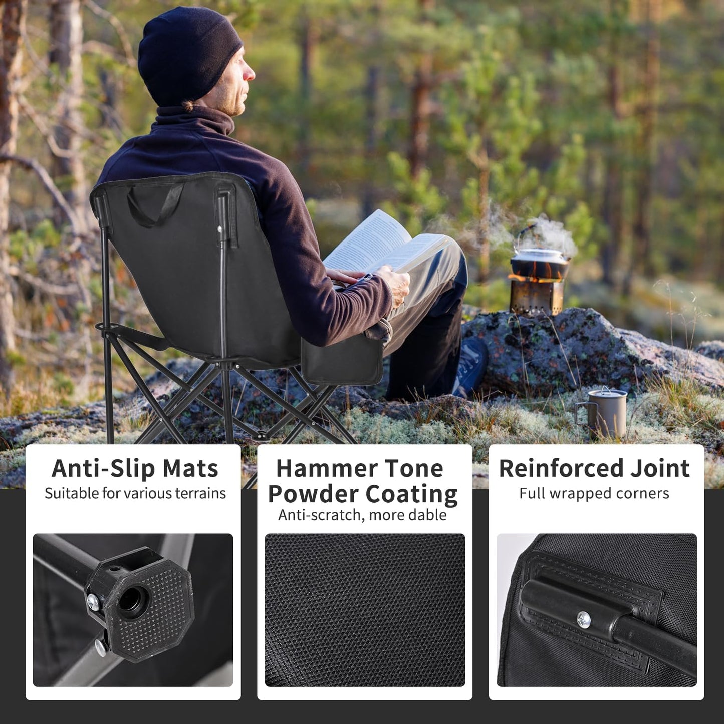Chaise de camping pliante
