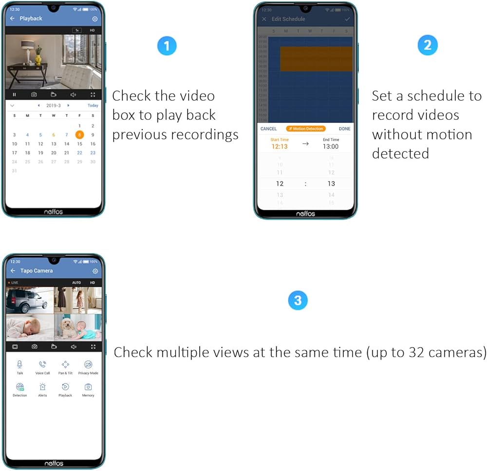 Caméra de sécurité domestique Wi-Fi (Tapo C100)