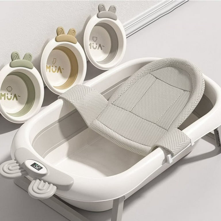 Baignoire bébé pliable et agrandie pour nourrissons et jeunes enfants