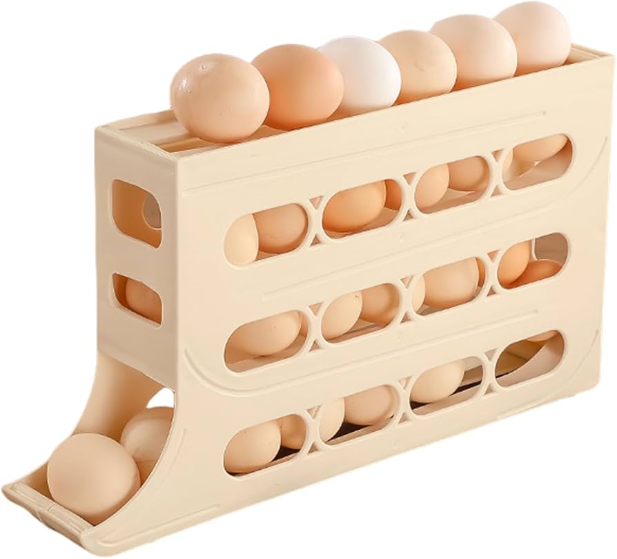 Porte-œufs à quatre niveaux à roulement automatique