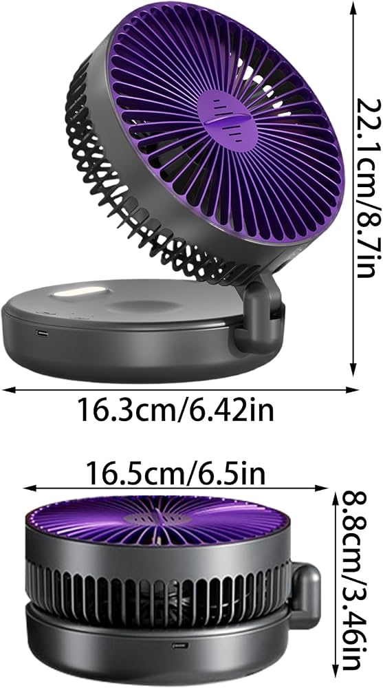 Ventilateur de bureau à circulation d'air pour chambre à coucher