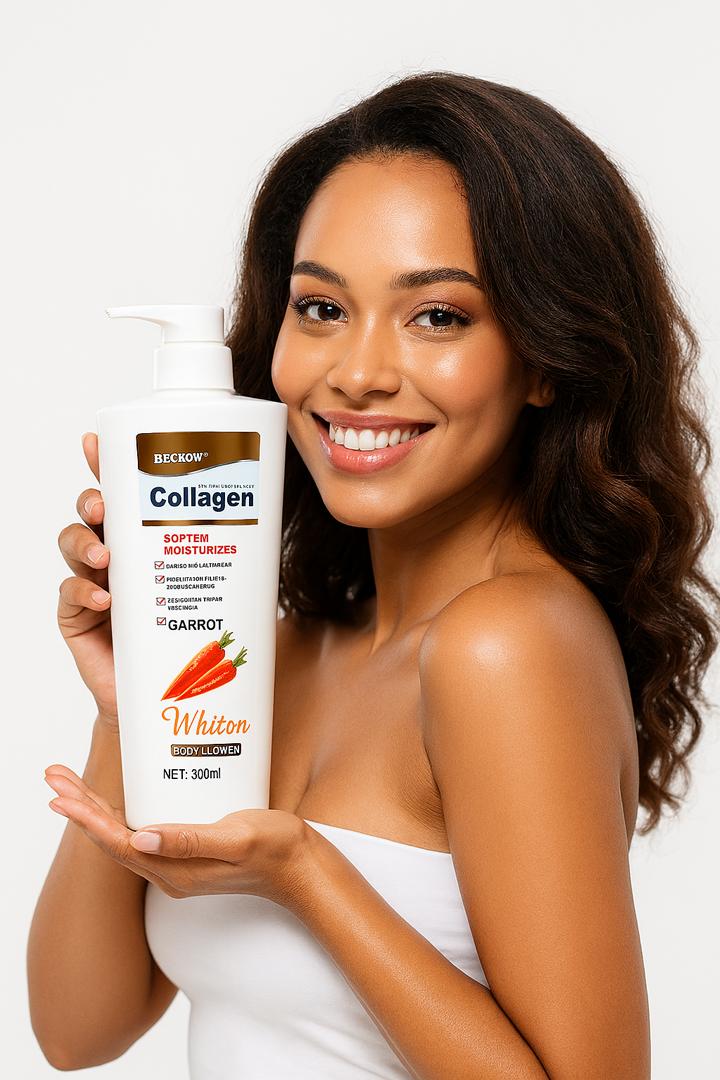 LAIT CORPORELLE HYDRATANT ET ECLAIRCISSANT À LA CAROTTE {BECKON COLLAGEN CARROT}