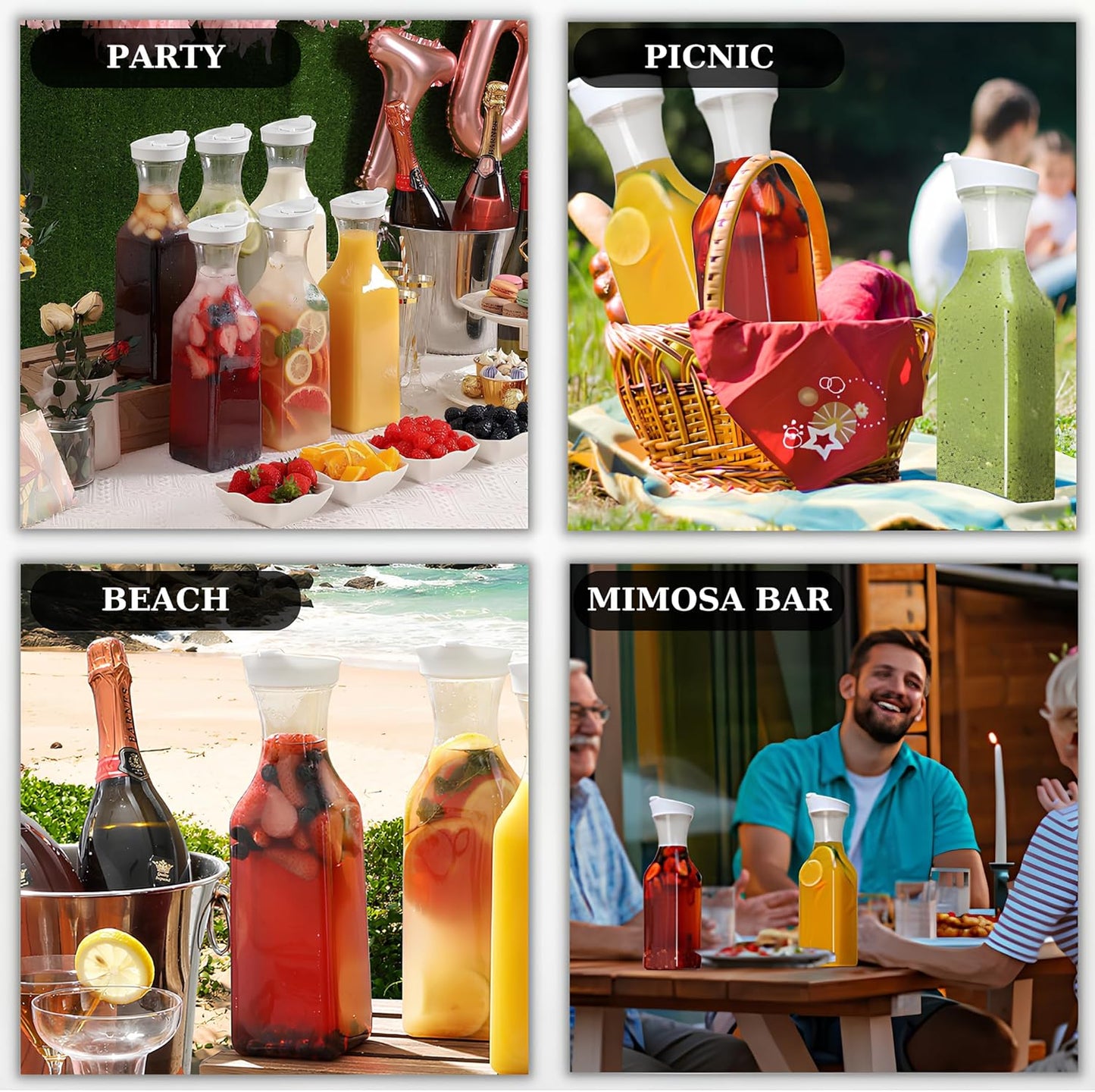 Carafe à eau 1,5 L couvercle rabattable