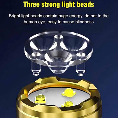 Mini lampe de poche allemande à trois yeux