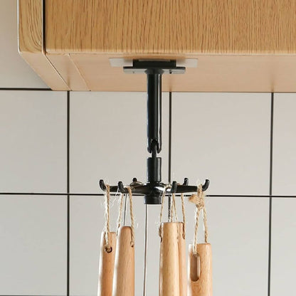 Crochets rotatifs sans perçage pour ustensiles de cuisine