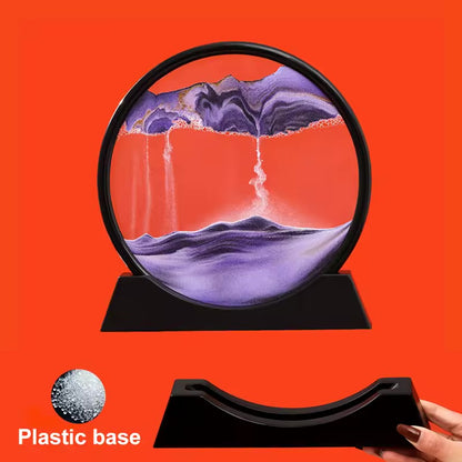Cadre Déco Sablier 3D – Moving Sand Art Anti-Stress