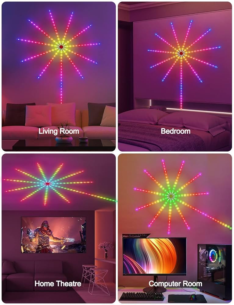 Lumières LED intelligentes Fireworks