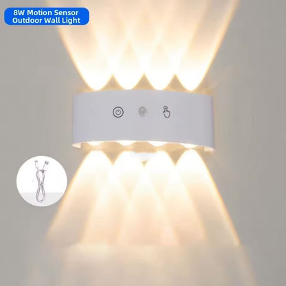 Lampe murale LED rechargeable à double éclairage (haut/bas)