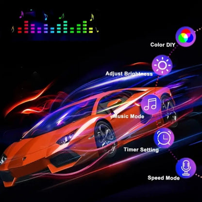 Kit LED Ambiance Voiture – Contrôle App + Télécommande