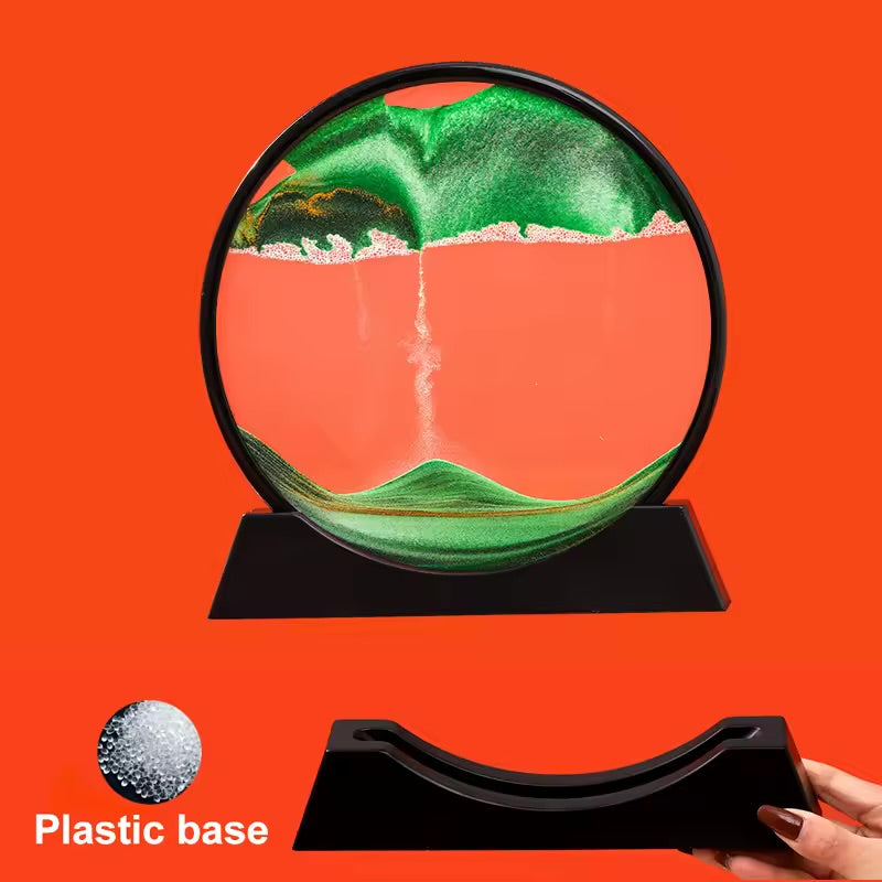 Cadre Déco Sablier 3D – Moving Sand Art Anti-Stress