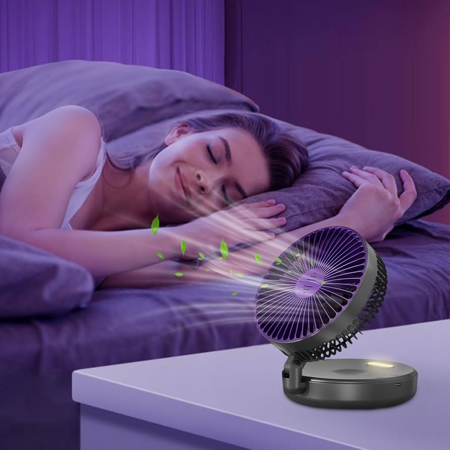 Ventilateur de bureau à circulation d'air pour chambre à coucher