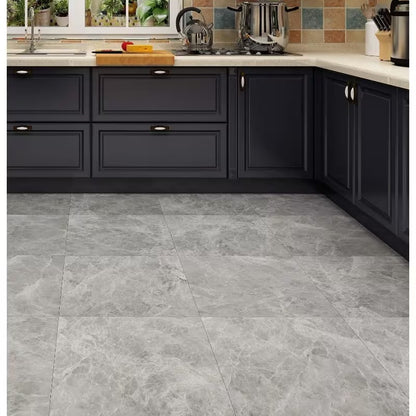 panneaux Sol étanches à motif marbre gris