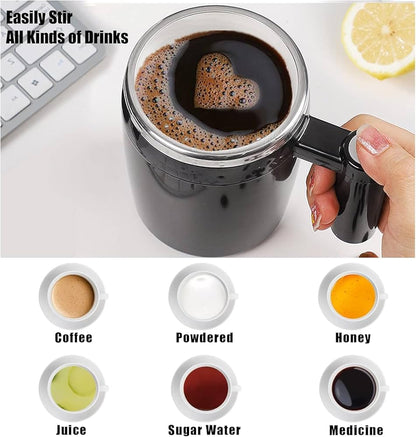 Tasse à café avec agitateur automatique