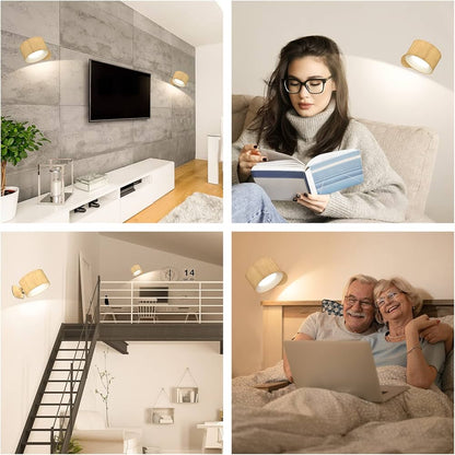 Lampes murales LED avec batterie rechargeable