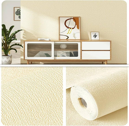 Papier Peint Texturé Jaune
